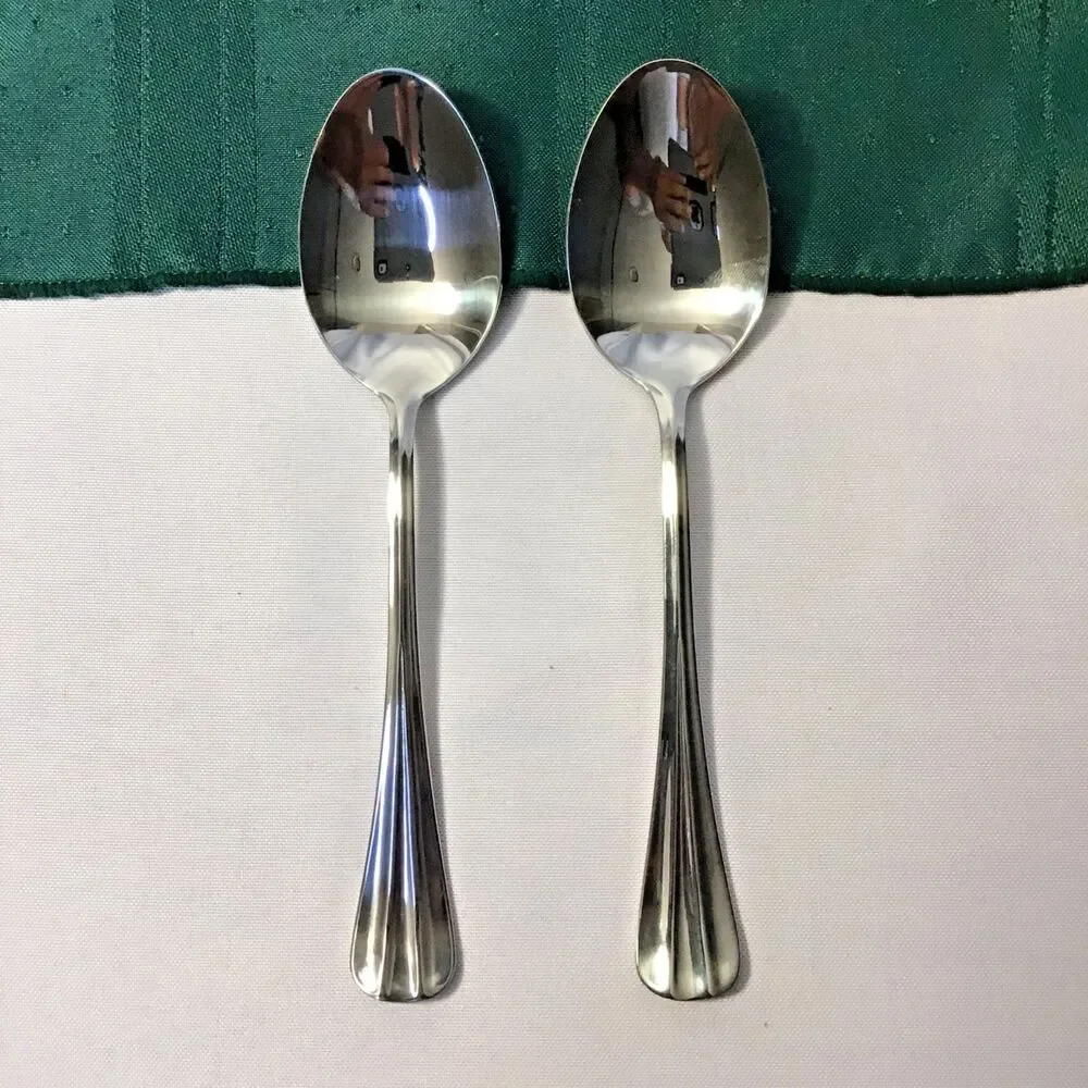 International Smithfield Stainless Steel Soup Spoons Set of 2